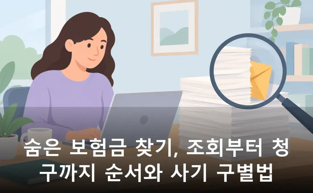 숨은 보험금 찾기, 조회부터 청구까지 순서와 사기 구별법
